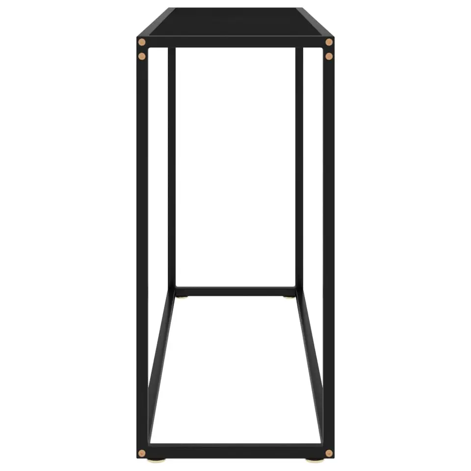 vidaXL - Wandtafel - Zwart - Glas - 100 x 35 x 75 cm