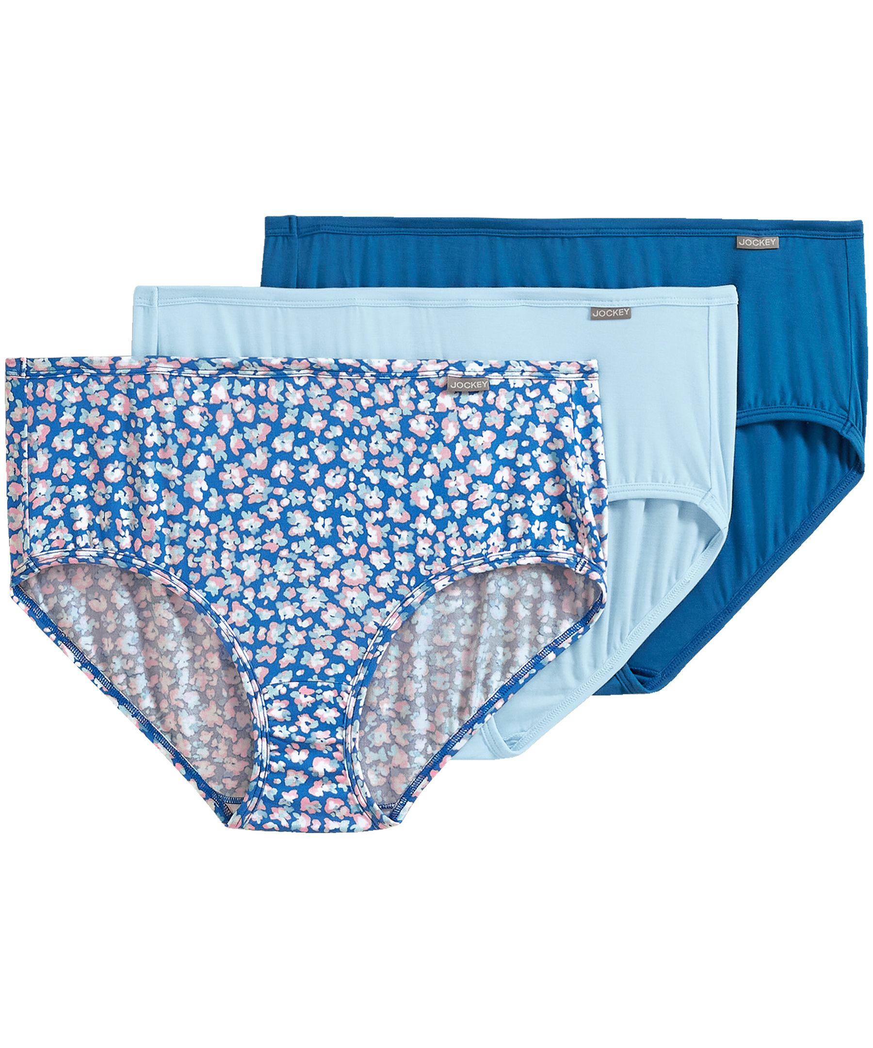 Jockey Women's 3 Pack Elance Supersoft Brief Underwear