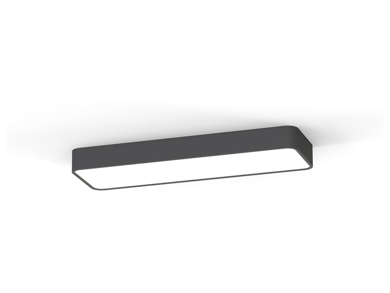 PlafonSoft LED 63 cm aluminiowy szary