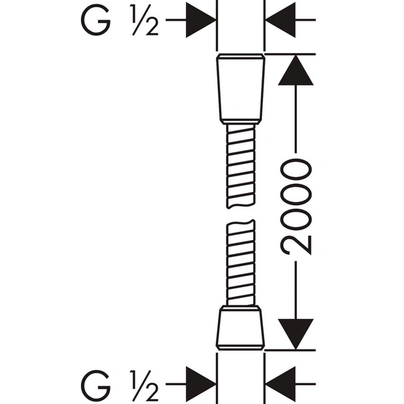 Brauseschlauch, »Sensoflex«, 200 cm, chromfarben