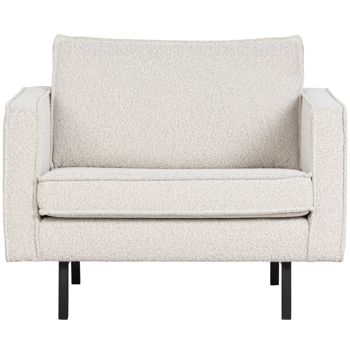 WOOOD fauteuil Rodeo - Velvet - Naturel - 85x105x86