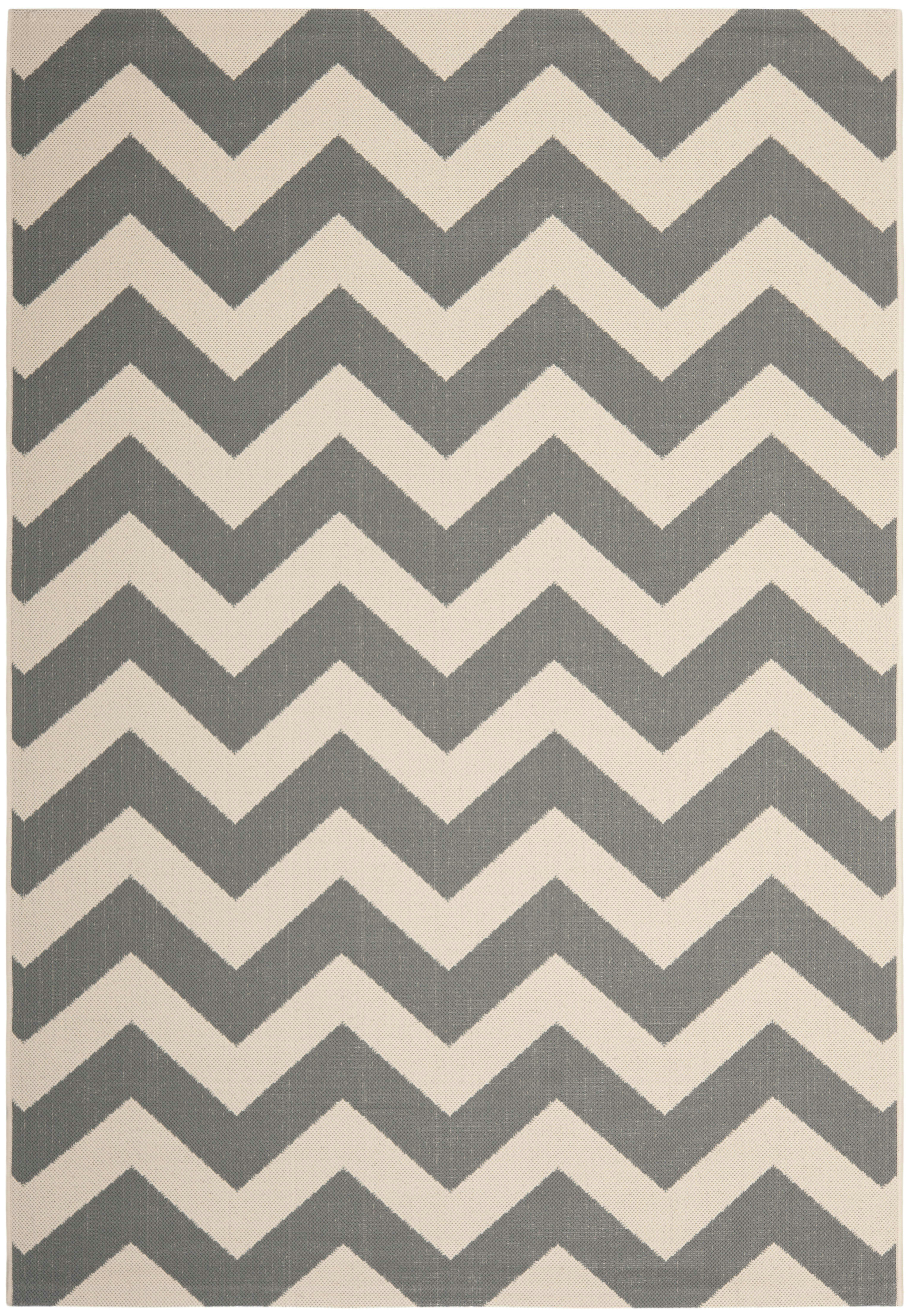COURTYARD - Tapis interieur & exterieur en gris & beige, 201 x 290 cm