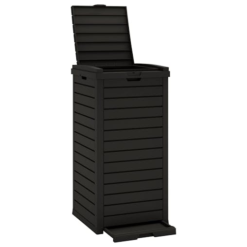 NNEVL Outdoor Garbage Bin Black 41x41x86 cm Polypropylene