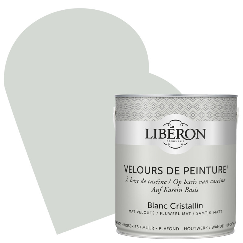 Peinture pour murs Velours de Peinture blanc cristallin mat 2,5 L LIBERON