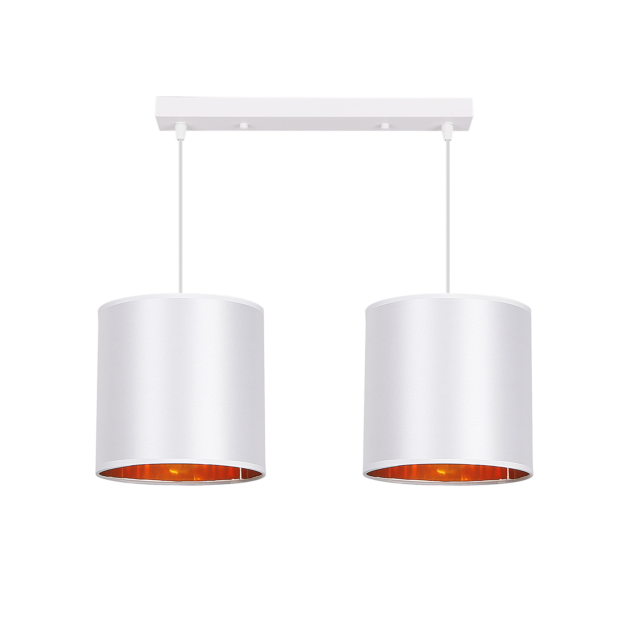 Lampa wisząca biało-złota ATLANTA 2xE27x40W wym: 95x54x20 cm Candellux