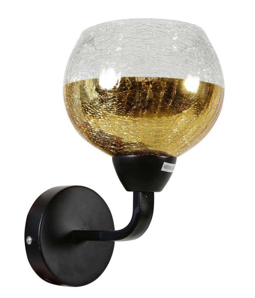 Gold LAMPA cromina kinkiet 1x60w e27 czarny
