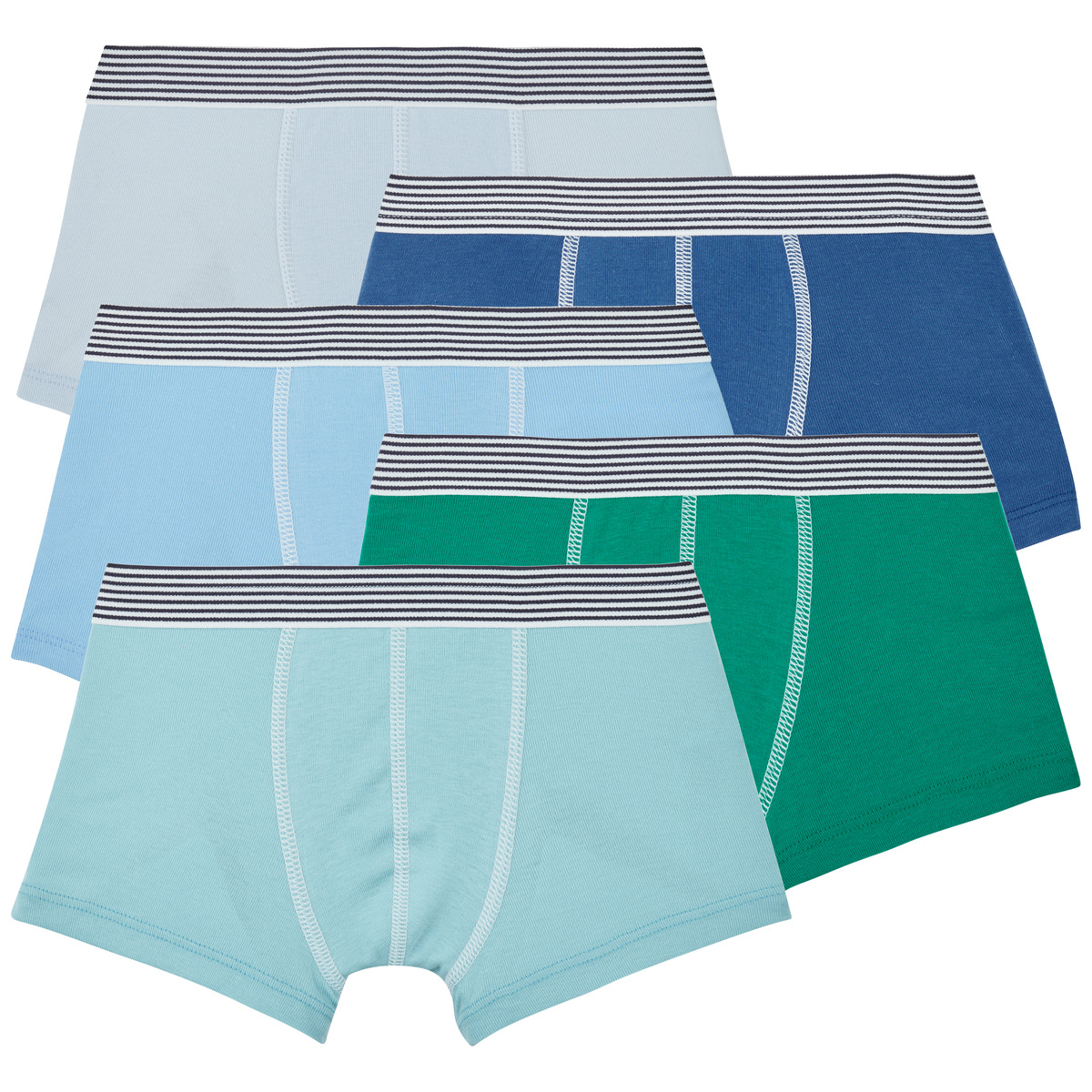 Petit Bateau - 5 BOXERS - Multicolour