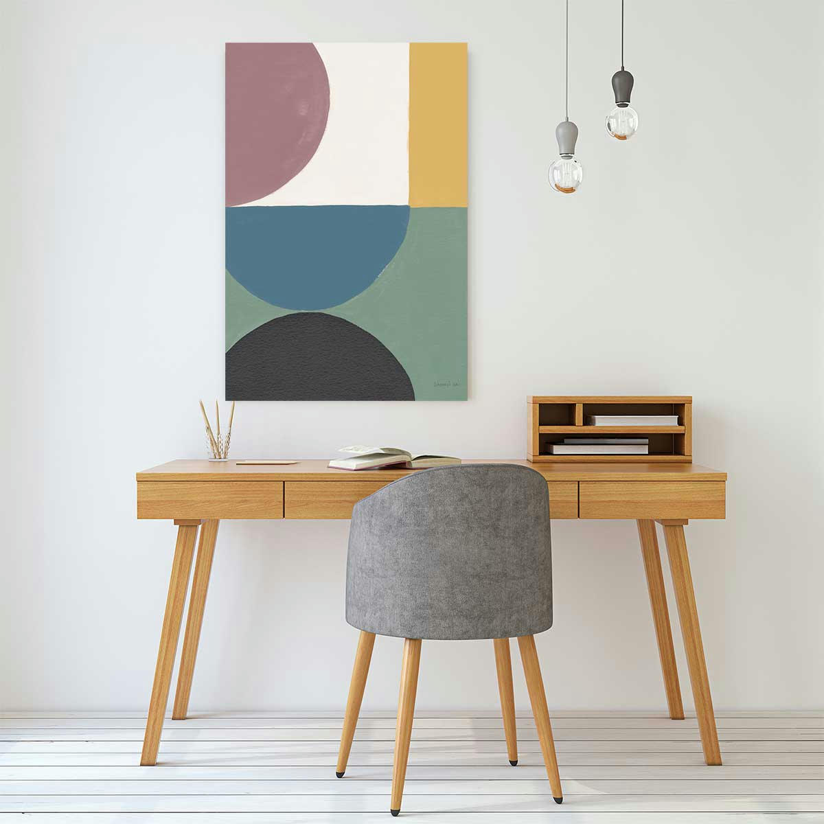 - Tableau Retro coloré v imprimé sur toile 60x90cm