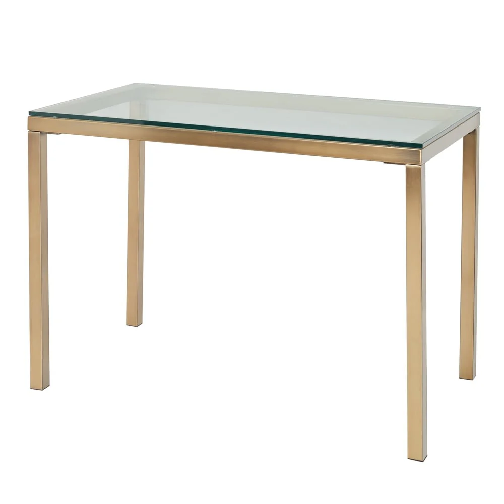 Simple Living Manhattan Gold Metal Desk