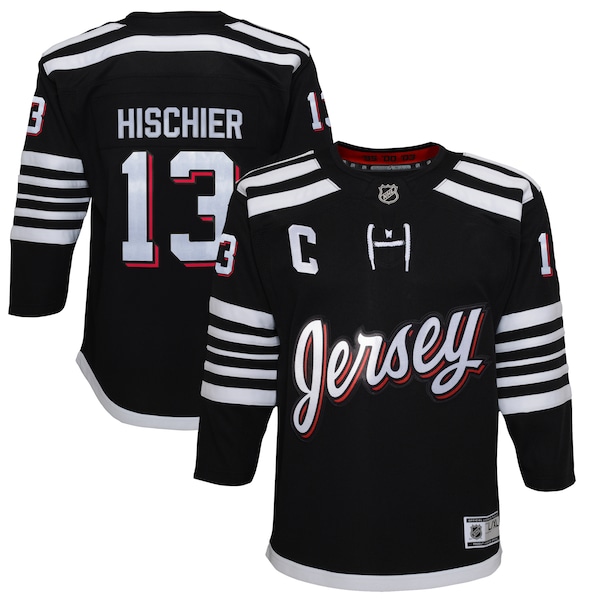 Nico Hischier New Jersey Devils Youth 2021/22 Alternate Premier Player Jersey - Black