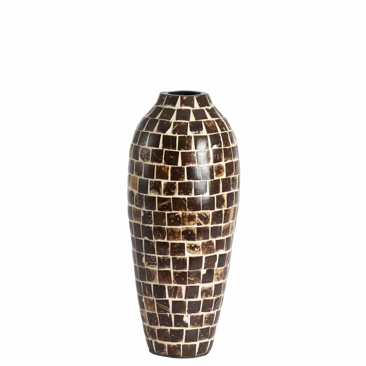 Light & Living vaas Tudela - bruin - Ø17cm