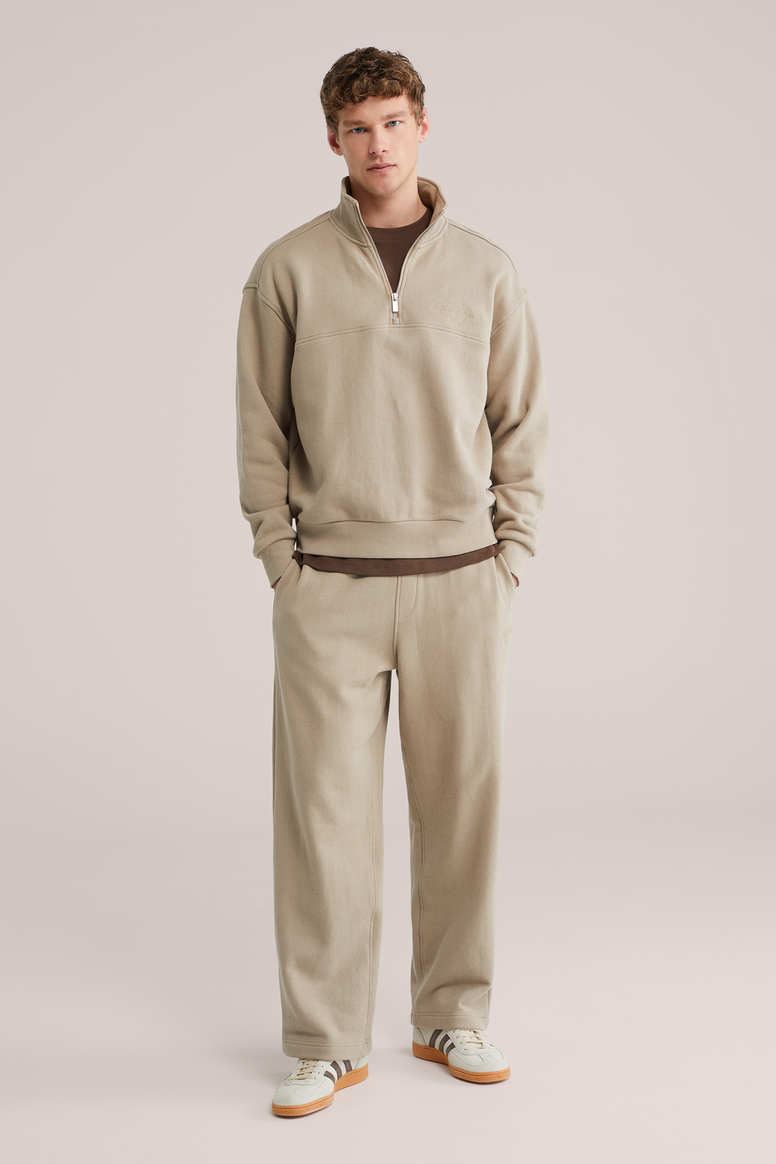 Heren Relaxed fit sweater met rits