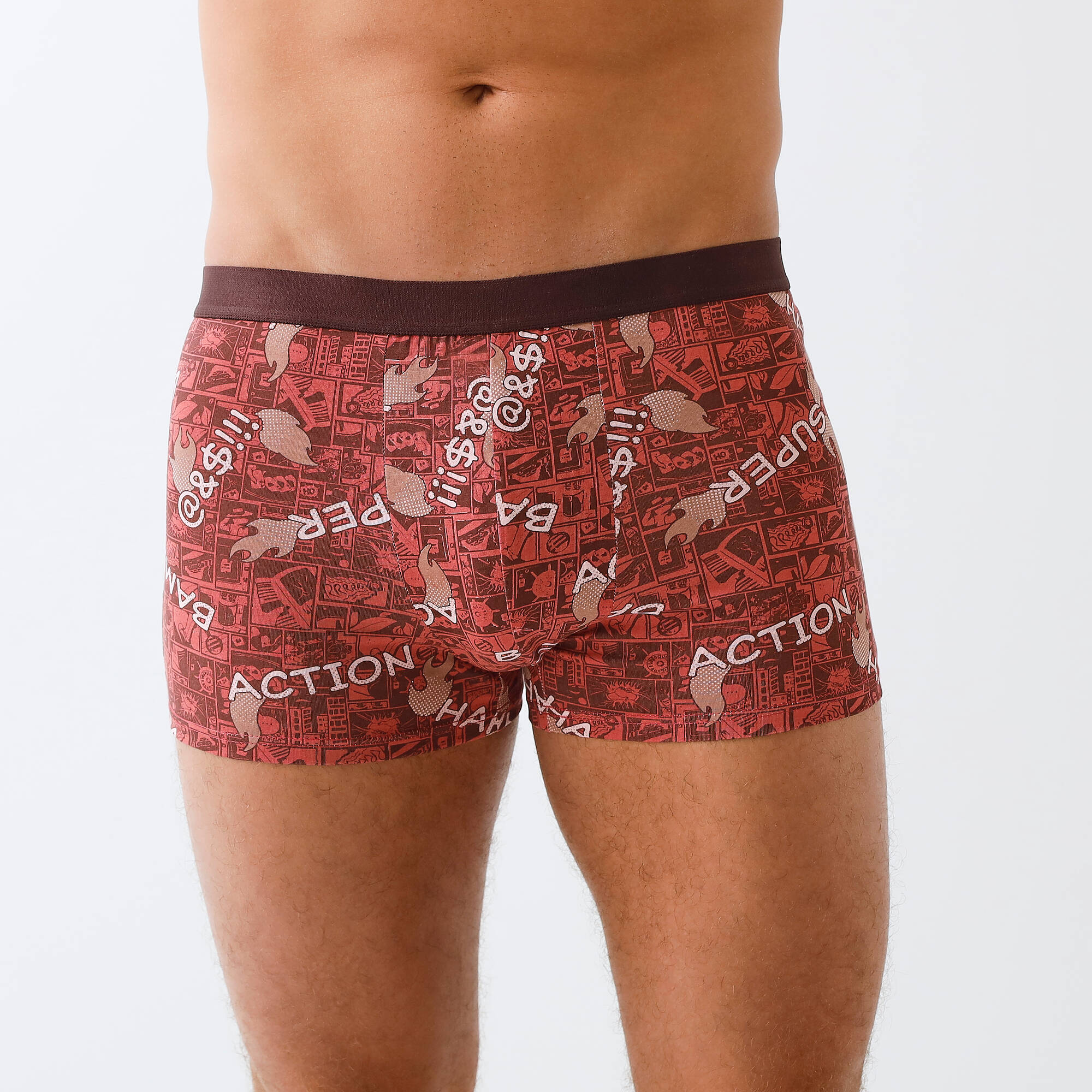 Boxer fantaisie fermé élastiqué - lot de 4
