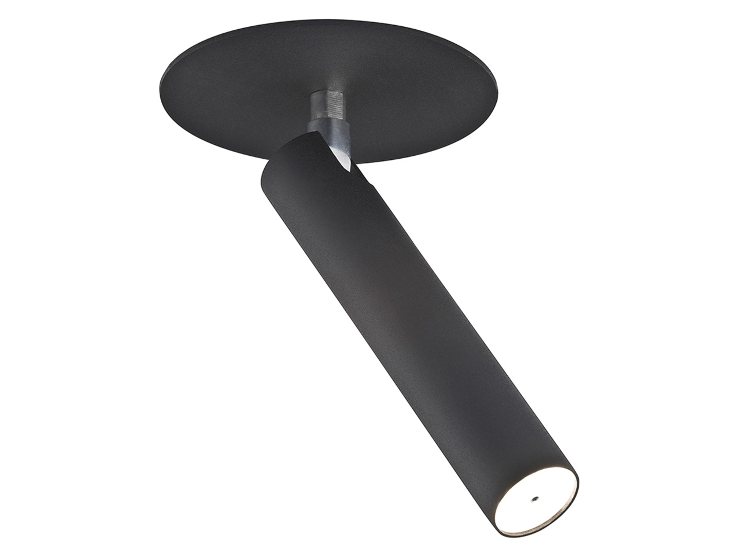 Plafon Etna LED stalowy czarny