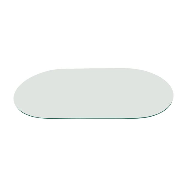 TAMPO VIDRO OVAL 10 MM X 1,60 M X 90 CM