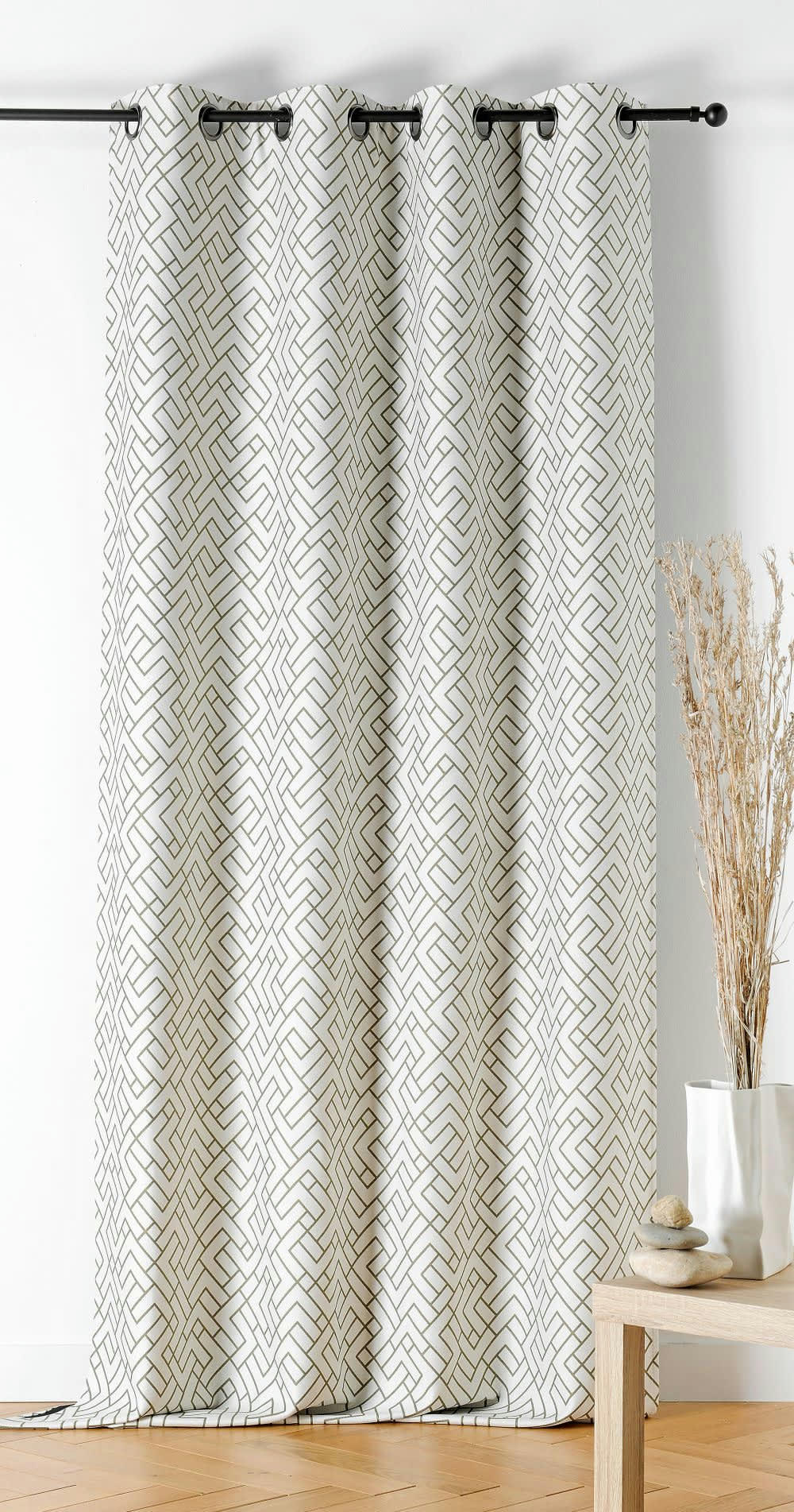 ARTICA - Rideau thermiques Isolant vert olive 140x240cm