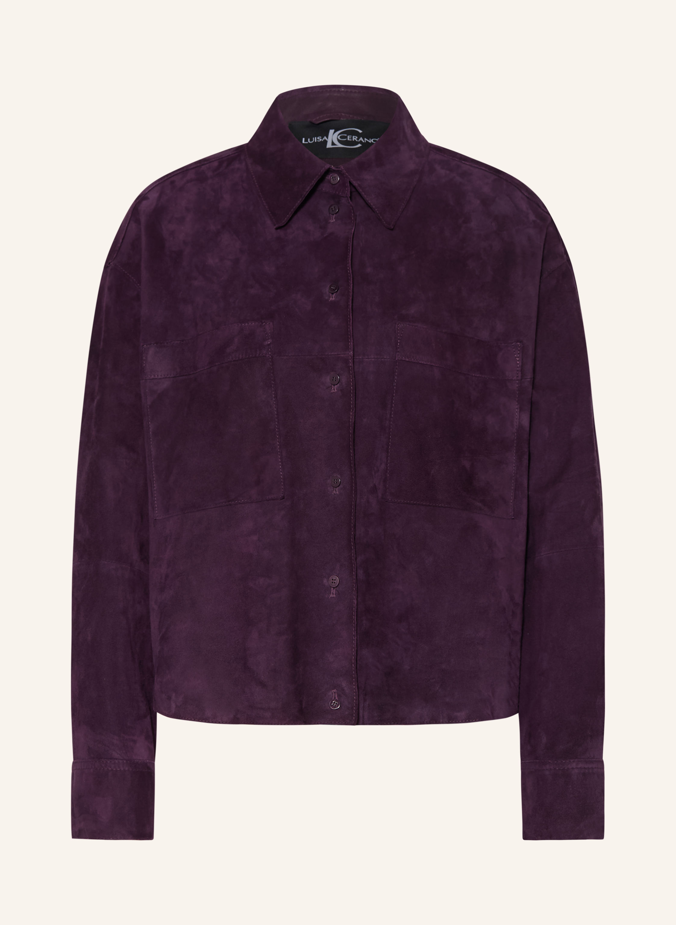 LUISA CERANO Leder-Overshirt