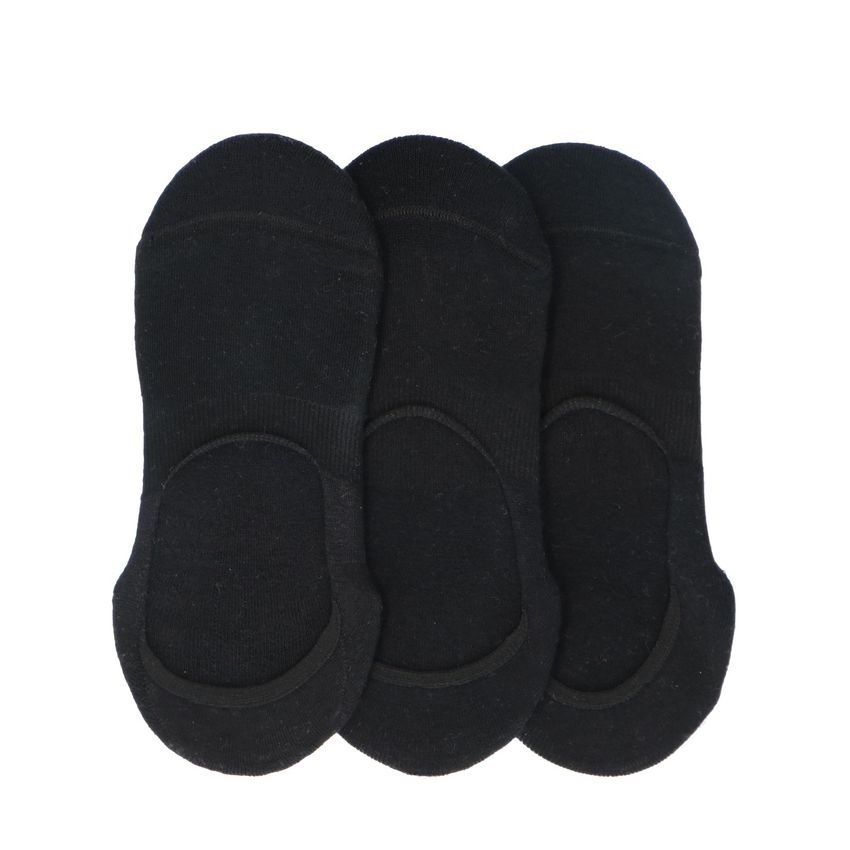 Manfield Zwarte sneaker sokken (3 paar)