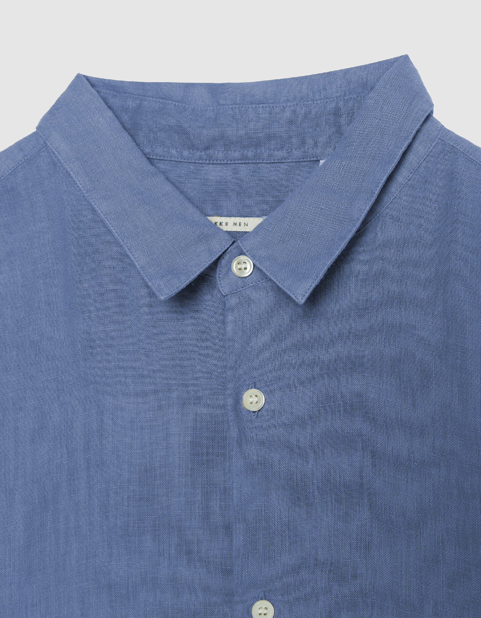 Chemise slim verte 100% lin Homme