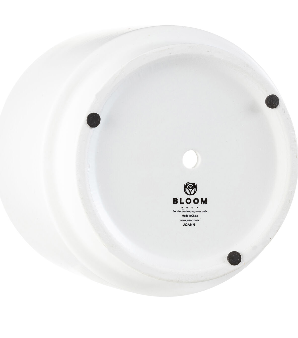 6 White Ceramic Container by Bloom Room