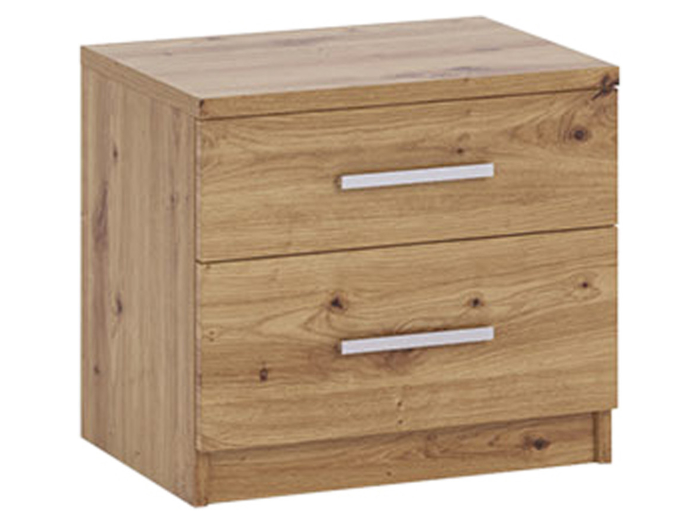 Szafka nocna Bono 50 cm z 2 szufladami dąb artisan