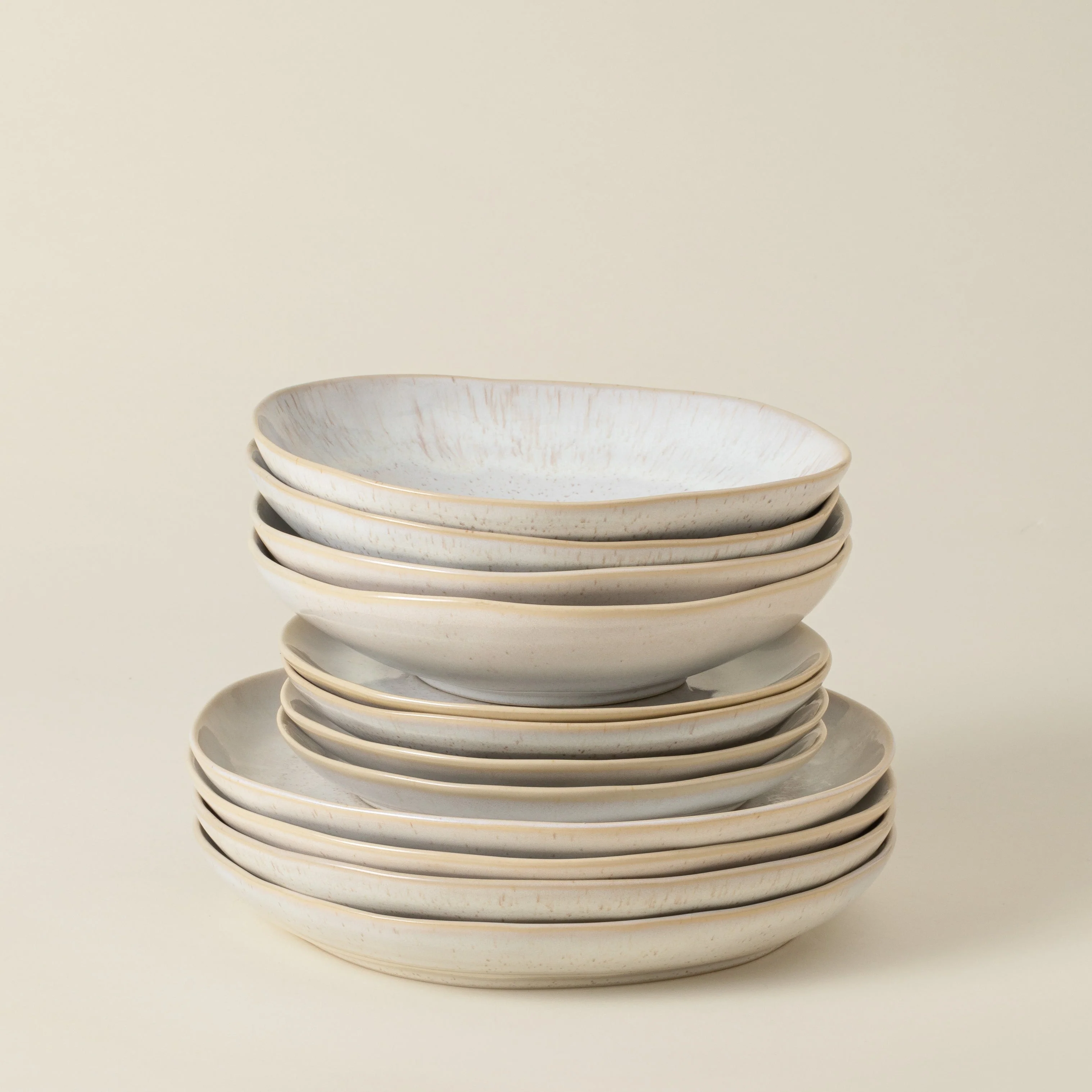 12-Piece Dinnerware Set with Soup/Pasta Bowl Eivissa, Casafina by COSTA NOVA