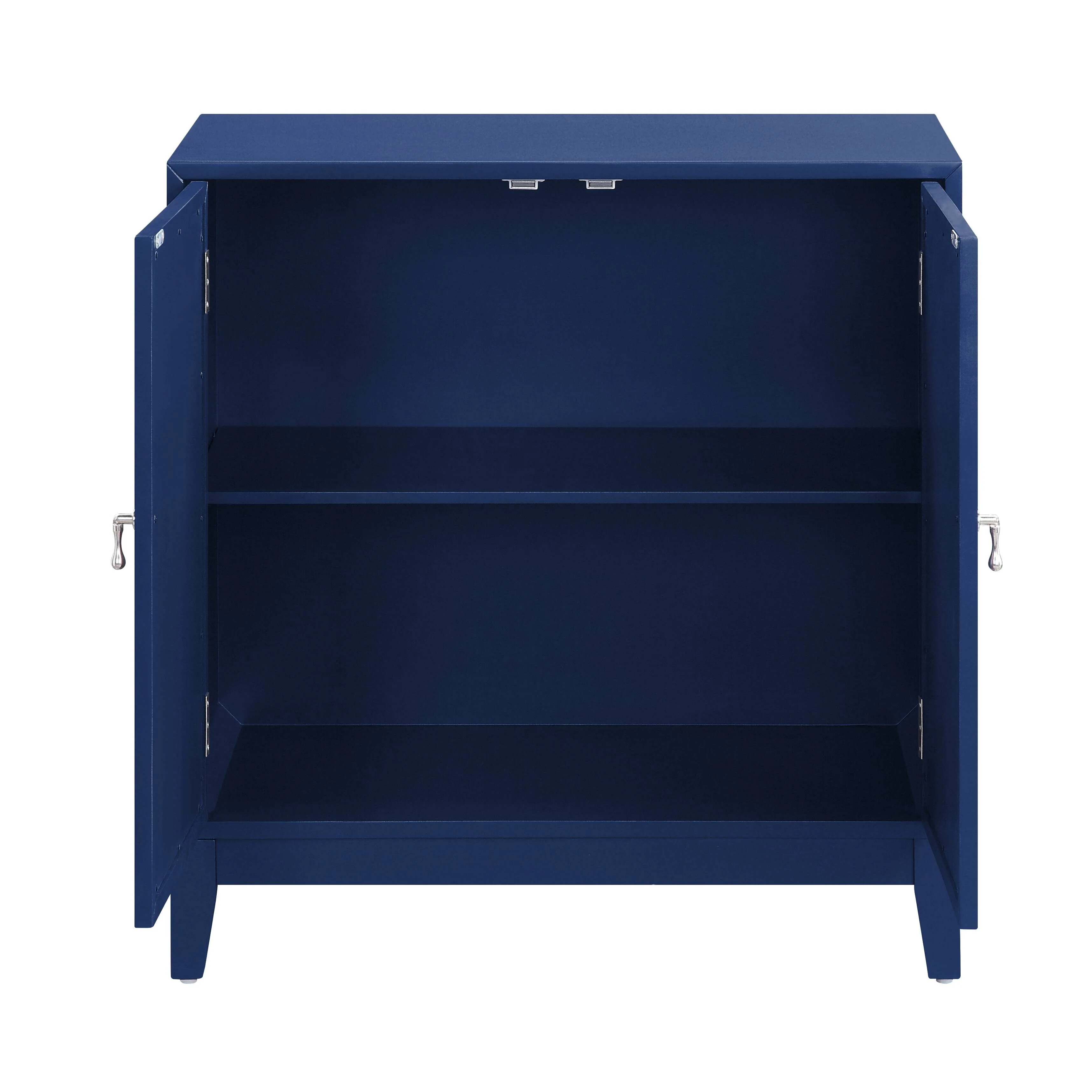 Blue Finish Console Cabinet