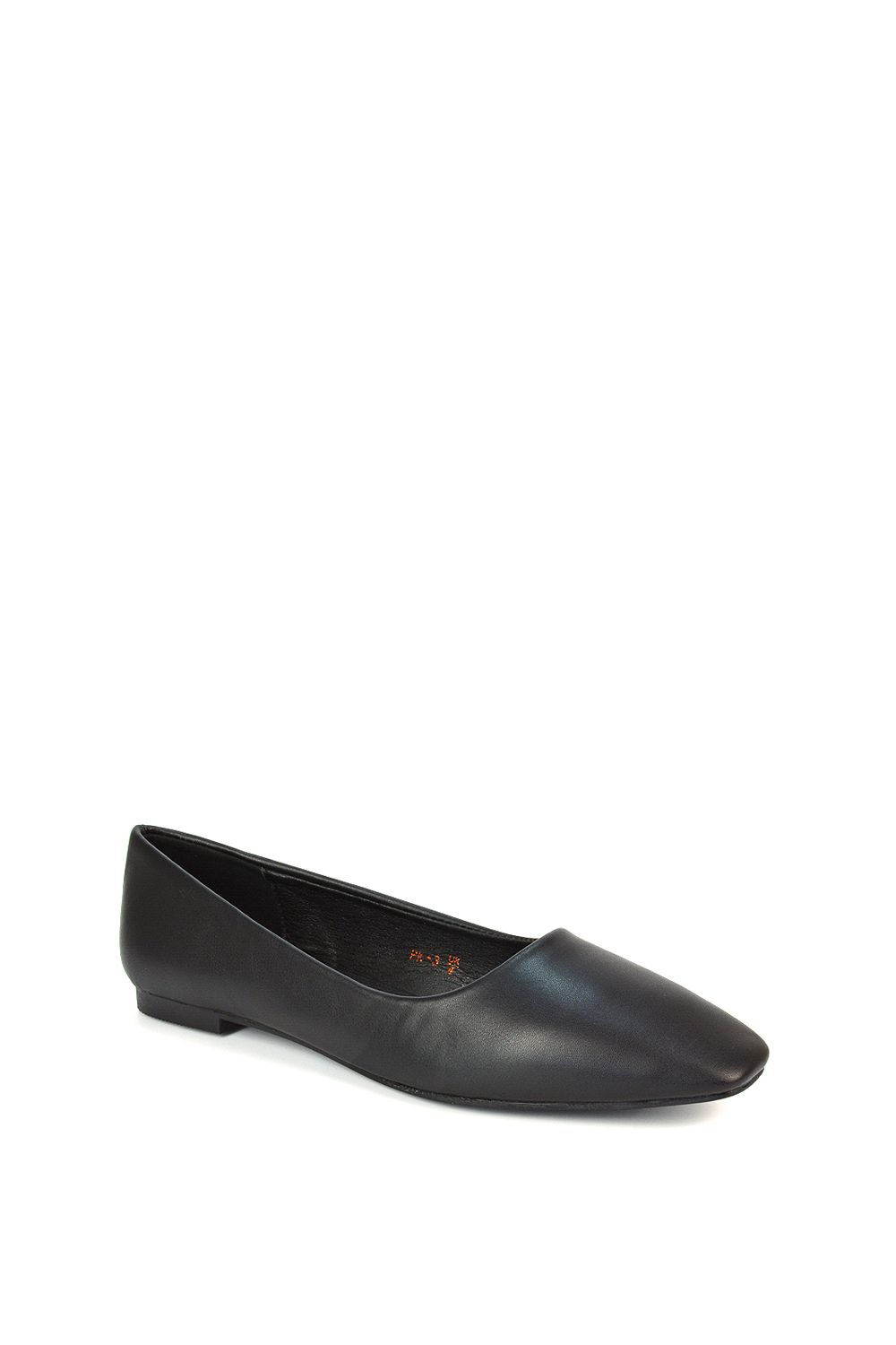 XY London Maci' Square Toe Slip On Flat Heel Ballerina Pumps