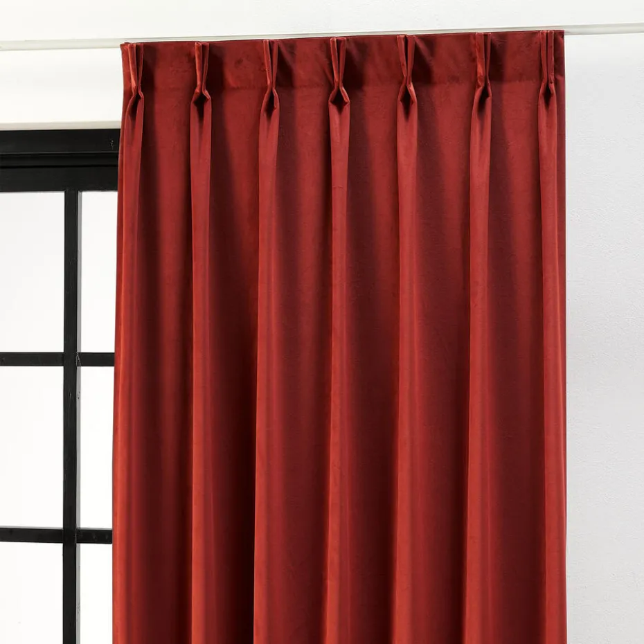 Kwantum Vouwgordijnen | Isolerende Gordijnen | Gordijn Carol  Bordeaux