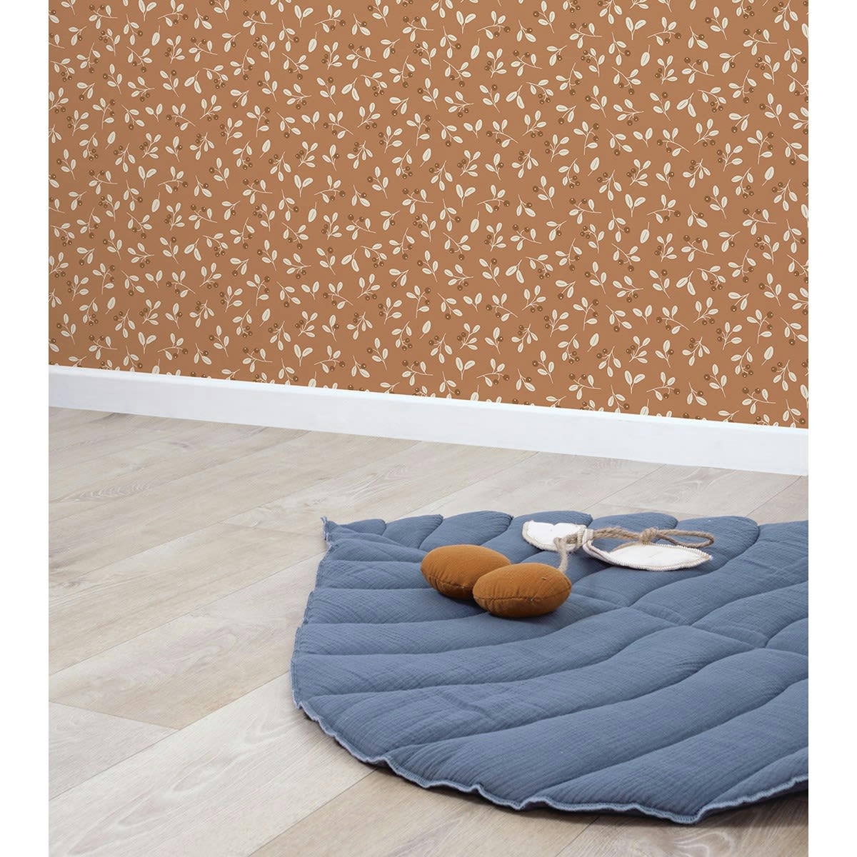 JORO - Papier peint berries taupe