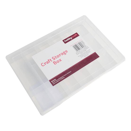 Compartment Organiser Craft Storage Box 27cm x 18cm x 4cm