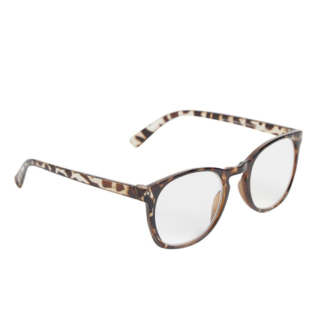 Lunette loupe de lecture en verre et acier motif écaille