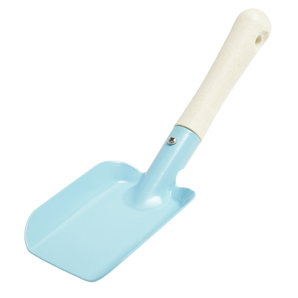 Pelle enfant pour jardin en métal bleu et manche bois L20,5cm