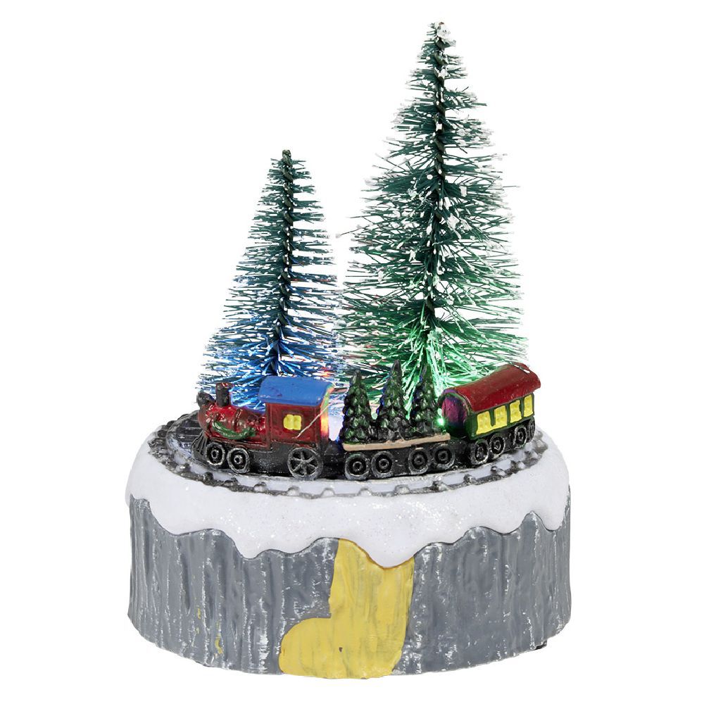Scène de No&euml;l lumineuse H12,5cm