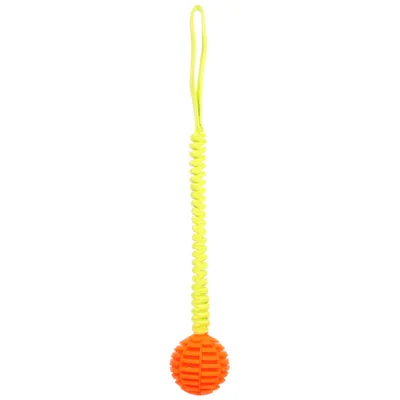 Flamingo Dog Toy Lipa Tug Rope with Ball