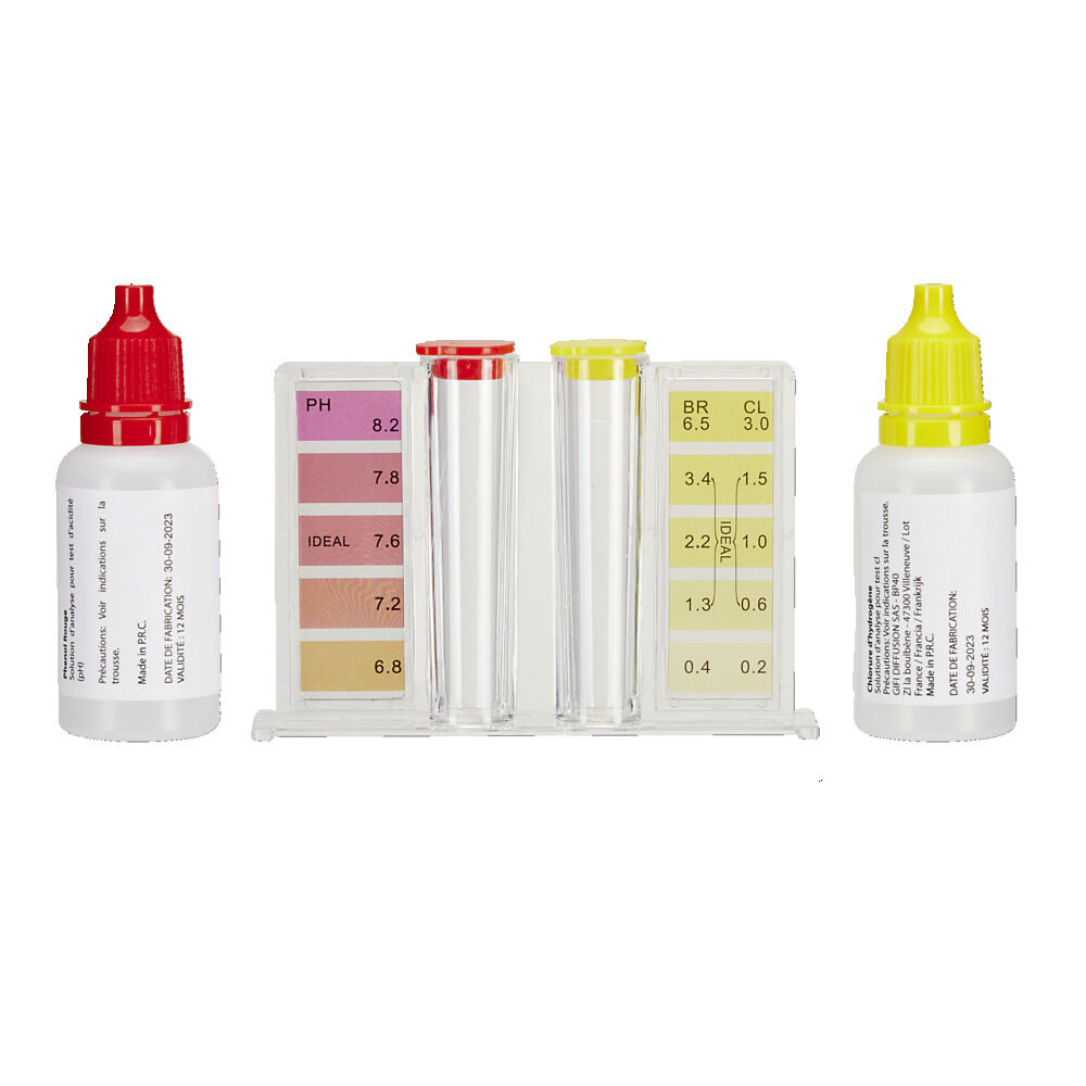 Trousse analyse piscine Chlore, Brome et PH