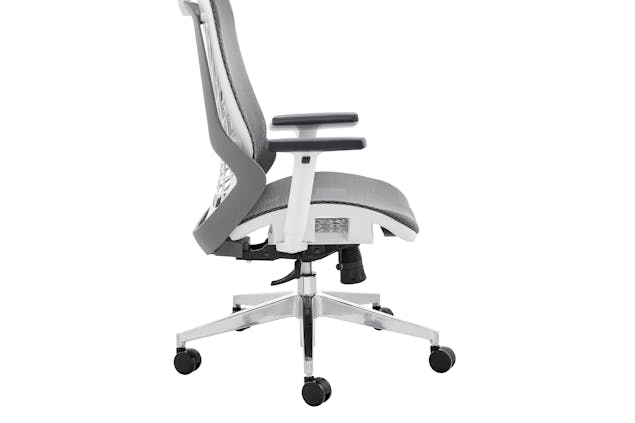 NNEKGE Elliot Office Chair (White Frame Grey)