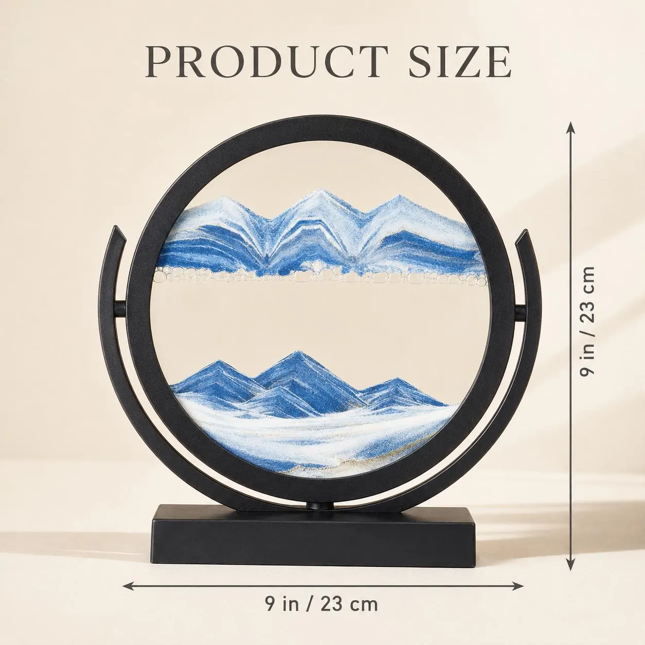 Moving Sand Art Landscape Decor,6 Colors 360 Rotatable Sand Painting,Modern Office Desk Accessory,Unique Housewarming,Birthday Gift