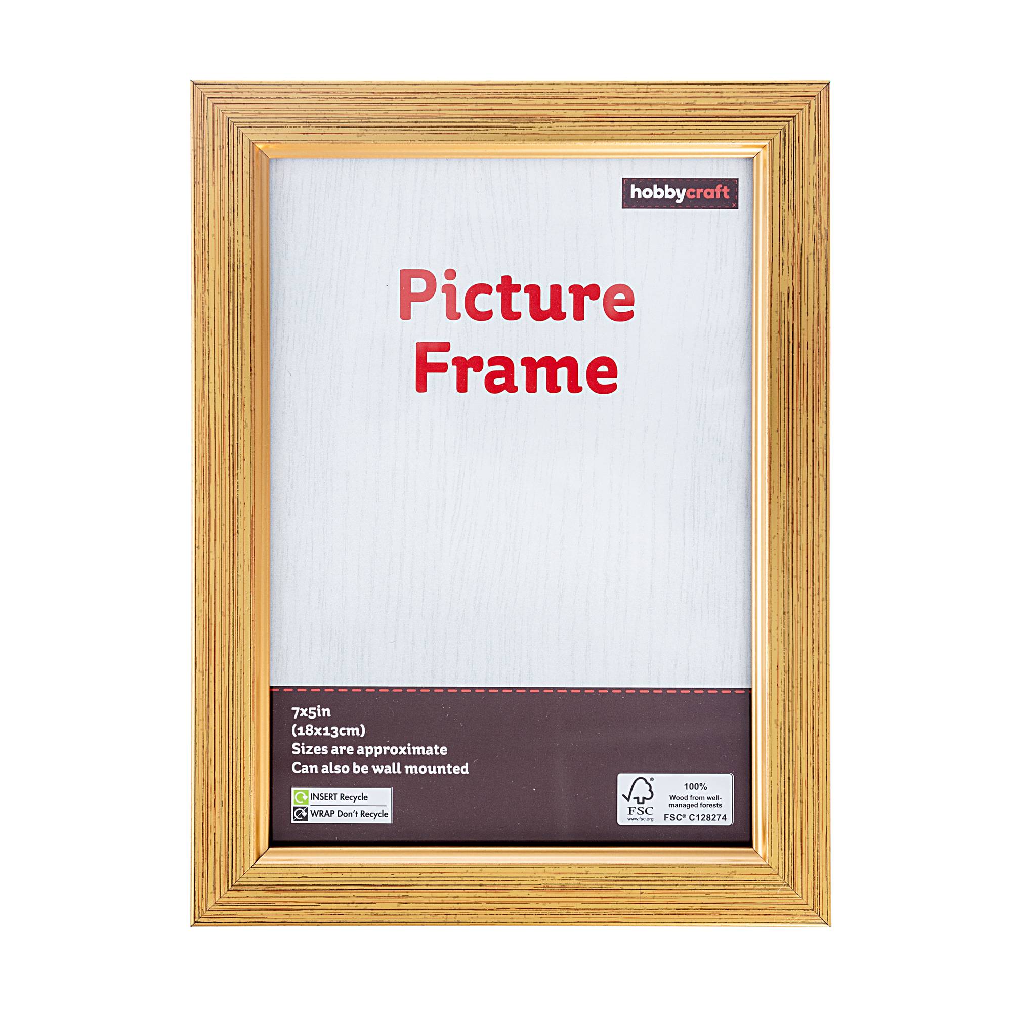 Gold Effect Picture Frame 18cm x 13cm