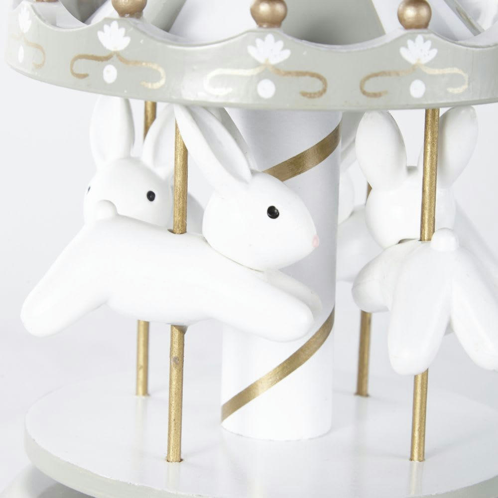 BULLE - Boîte à musique carrousel lapins