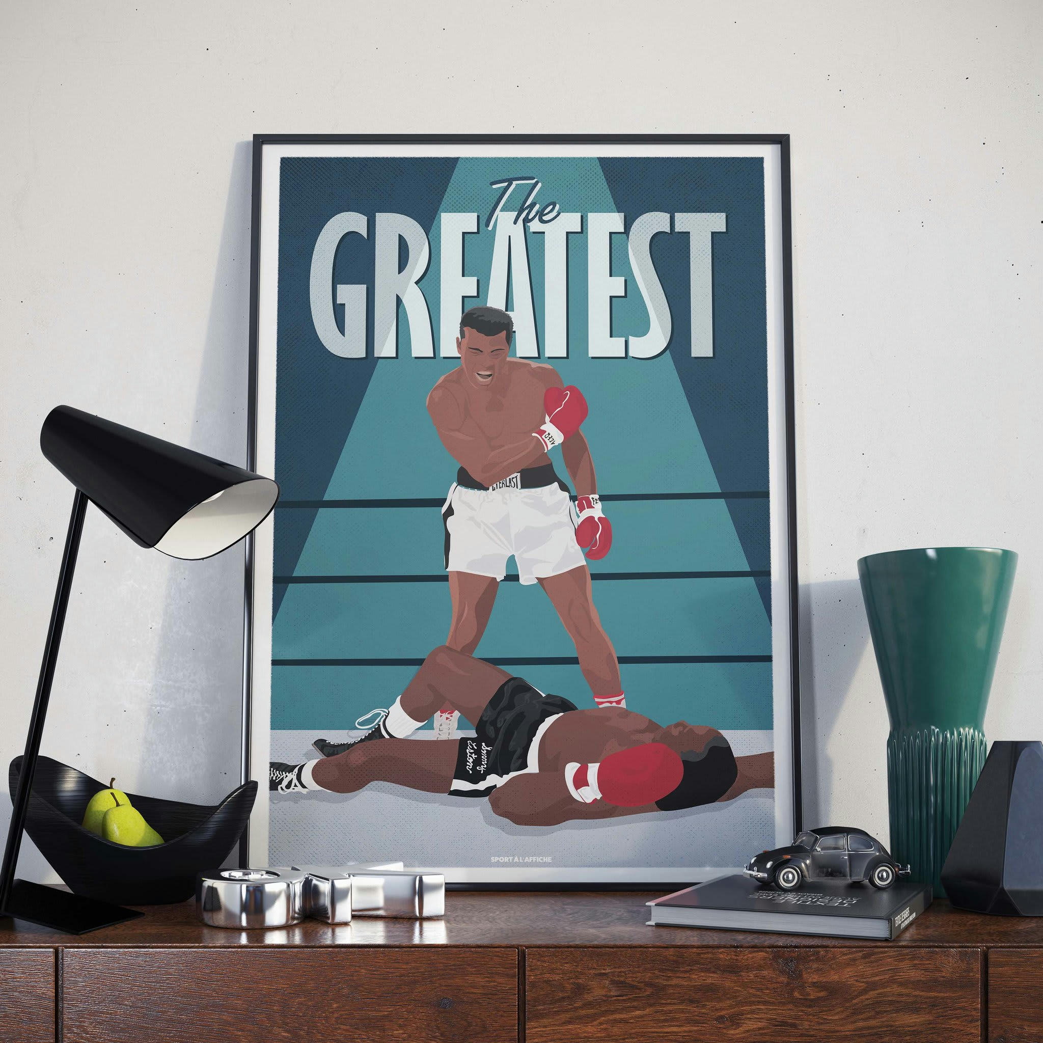 SPORTS DE COMBAT - Affiche Boxe - Ali The Greatest 30 x 40 cm