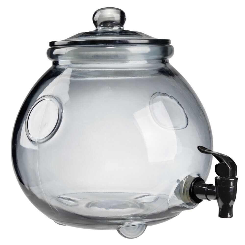 Distributeur de boisson Halloween 5,8L marmite verre transparent Ø23xH25,5cm