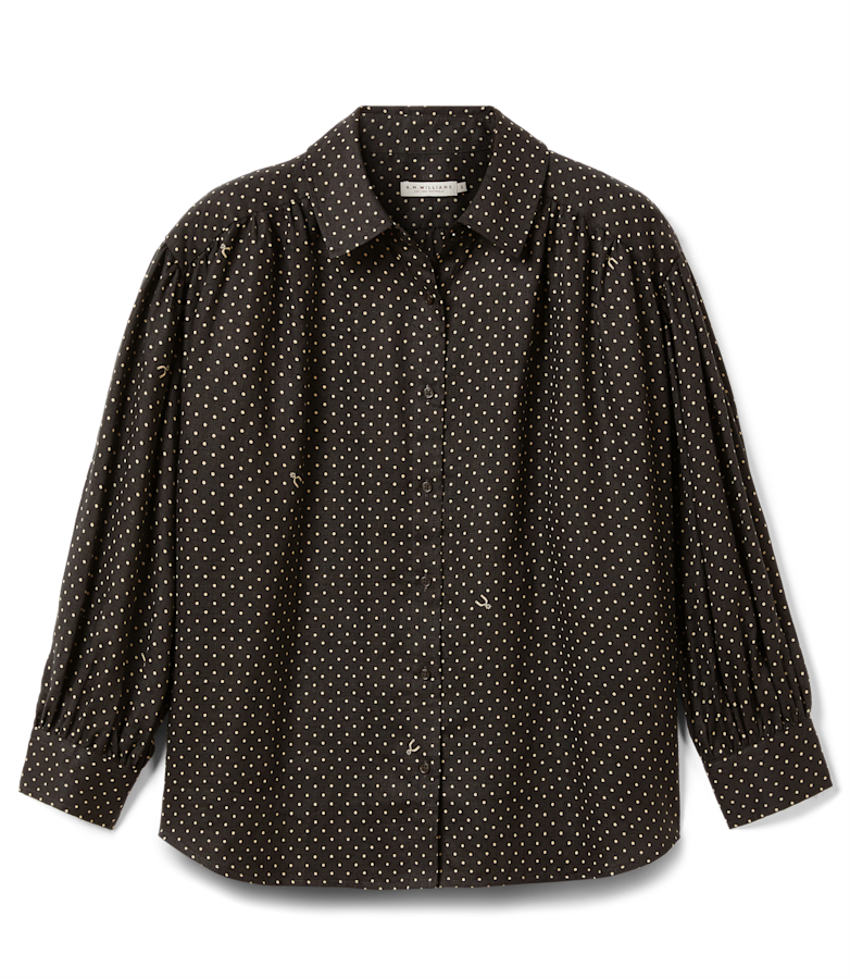 Paris printed linen shirt