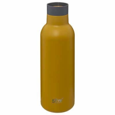 BUTELKA TERMICZNA Iso musztardowa 450ml stal nierdzewna