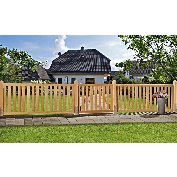 Gartenzaun »Sanam«, BxH: 180 x 80 cm, Lärchenholz, natur