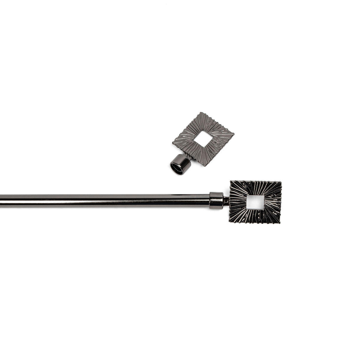 Kit varão extensível solaire grafite 120-210cm