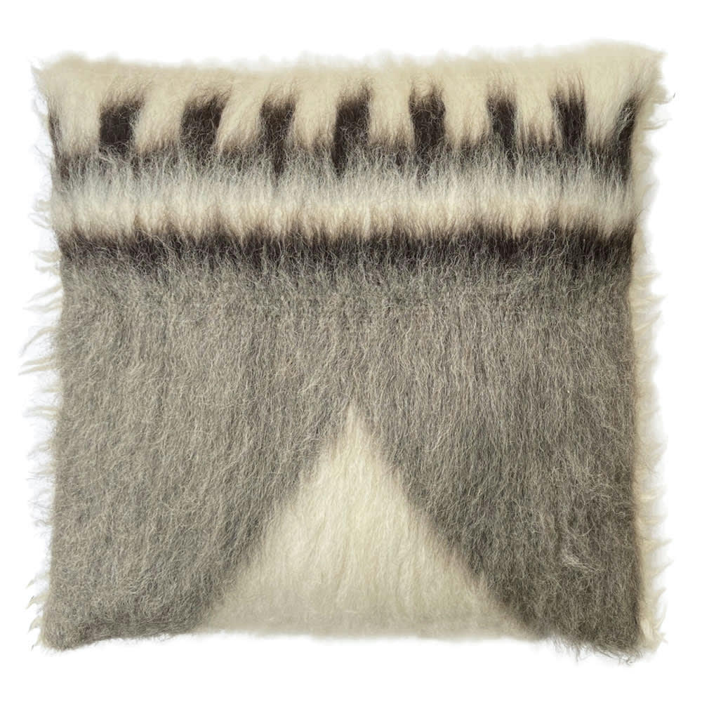 WOOL HANDWOVEN - Coussin de sol 100% laine triangle 90x90