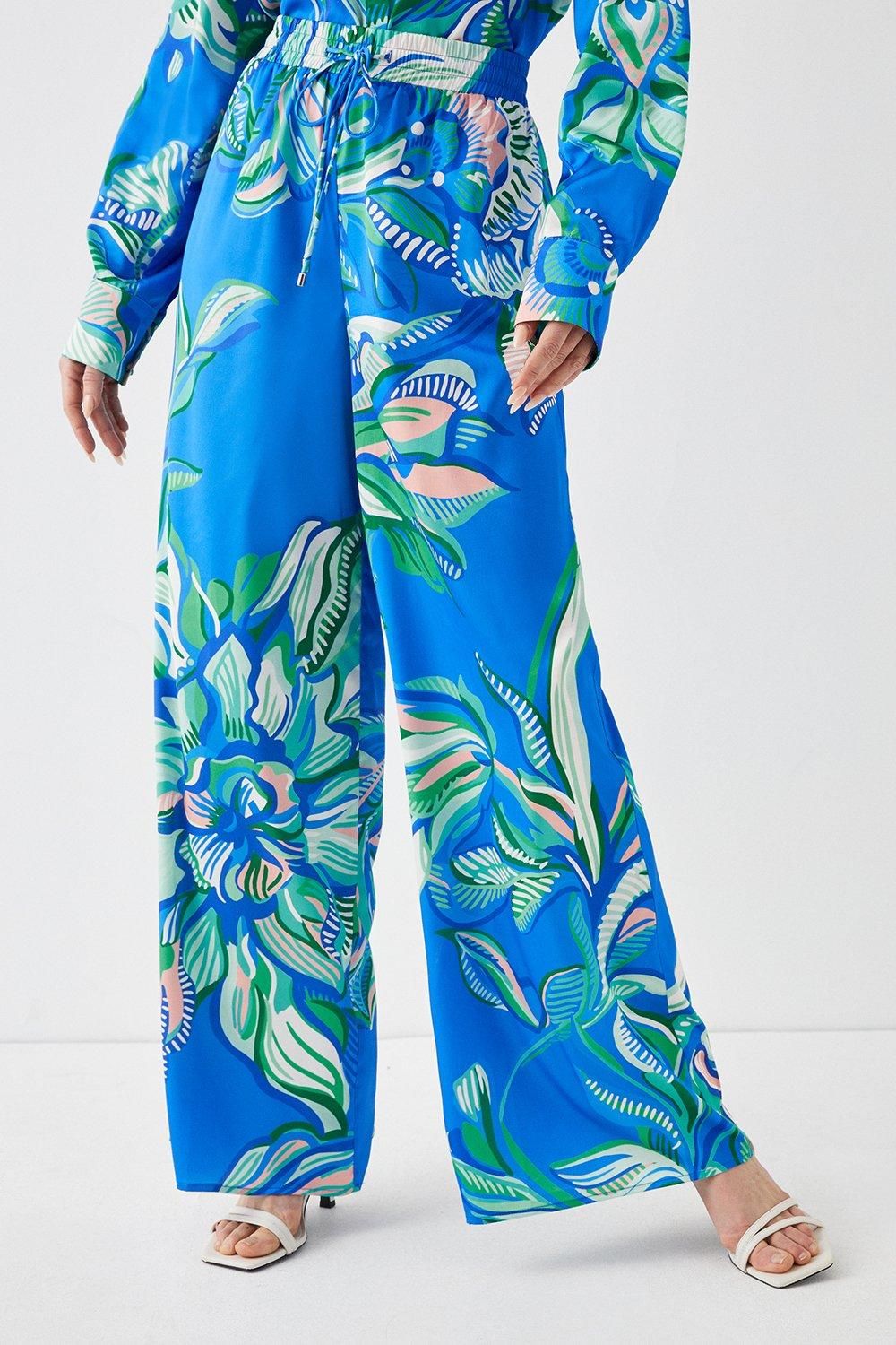 Coast Alexandra Farmer Oversized Floral Wide Leg Trouser