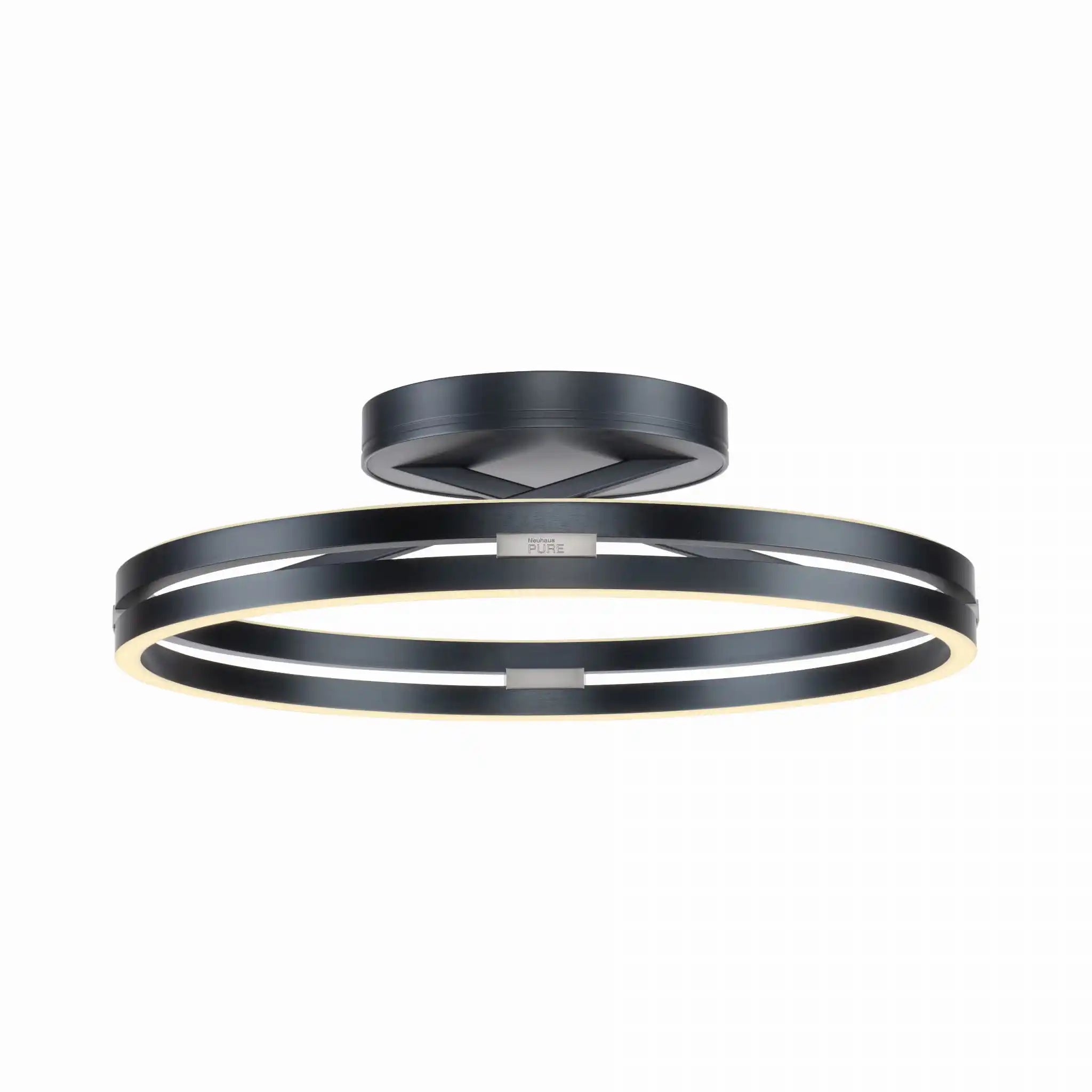 Neuhaus PURE plafondlamp Loop - 2 lichts - 60 x 17.8  cm - antraciet