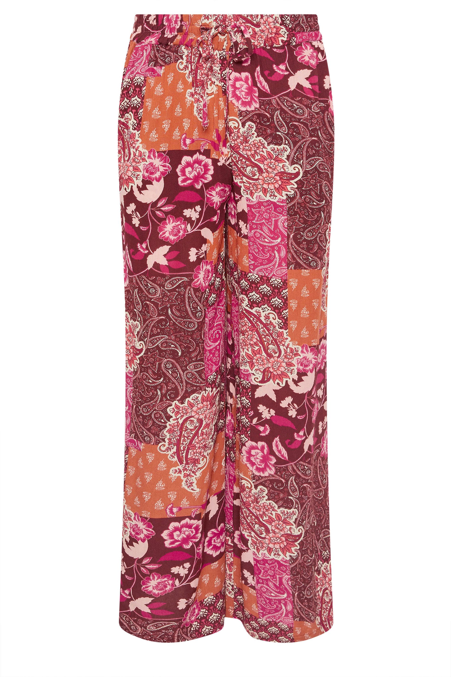 M&Co Abstract Print Wide Leg Trousers